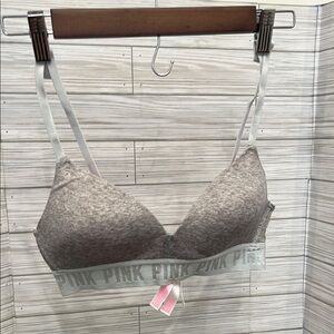 PINK Victoria's Secret Gray Wireless Bralette